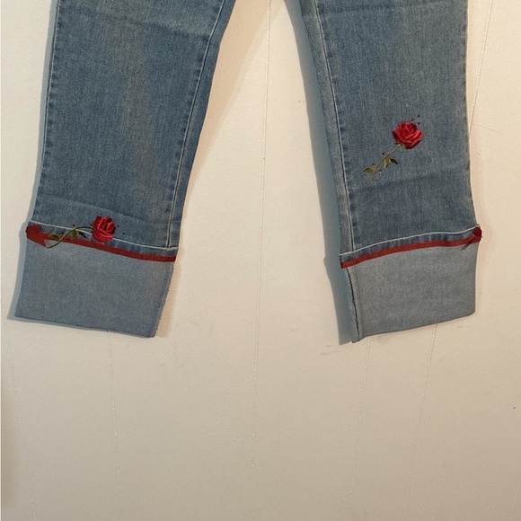 NWOT Vintage Empathy Embroidered Jeans size 8 - Picture 3 of 11